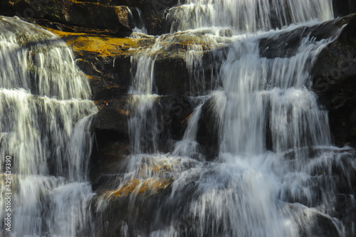 waterfall in the mountains