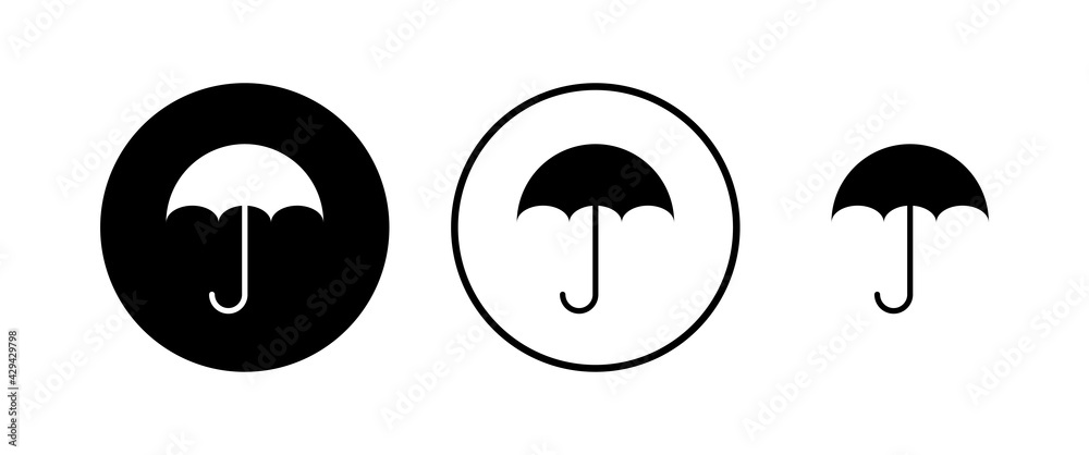 umbrella icons set. Umbrella vector icon umbrella icons set. Umbrella vector icon