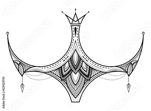 Polynesian tattoo ornament.