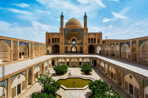Molla Esmaeil Mosque is a beautiful mosque in yazd, Iran. / Persian Architecture / Islamic Architecture / Prayer. photo
