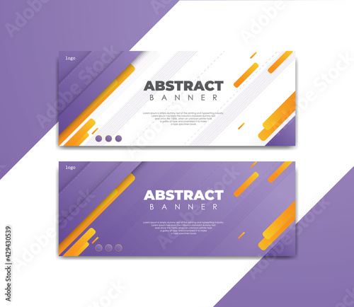 Abstract banner modern design for business