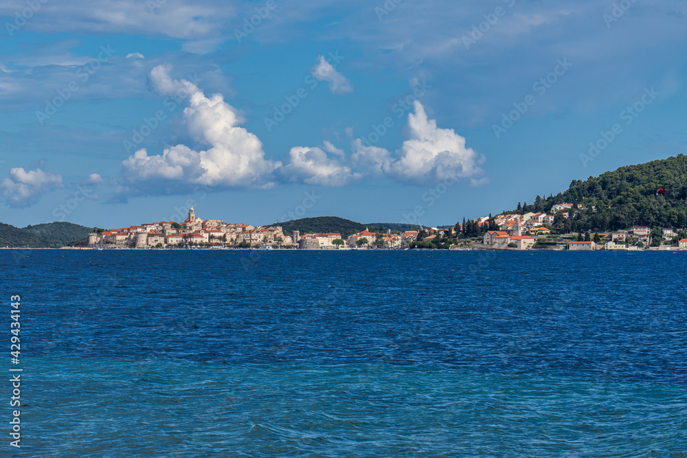 View of the Adriatic Sea at Viganj, Peljesac peninsula, Dalmatia, Croatia