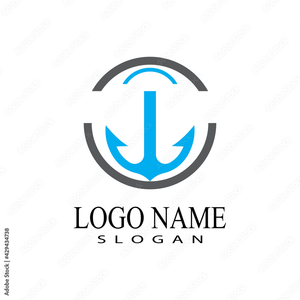 Anchor Logo Template vector symbol design Anchor Logo Template vector symbol design