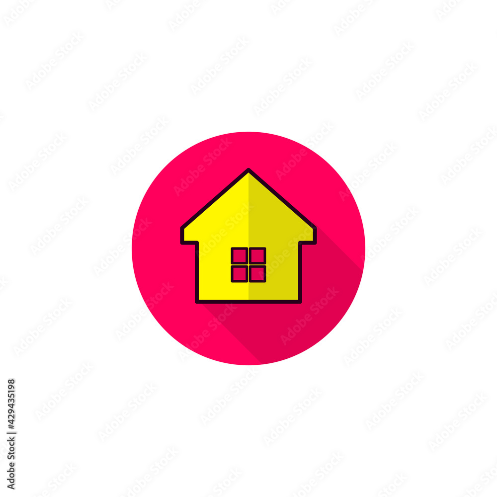 Home icon. Web site home page button. Logo design element. Vector Illustration. Home icon. Web site home page button. Logo design element. Vector Illustration.