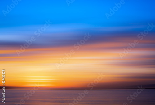 Life is color. Sunset over the sea © satur73