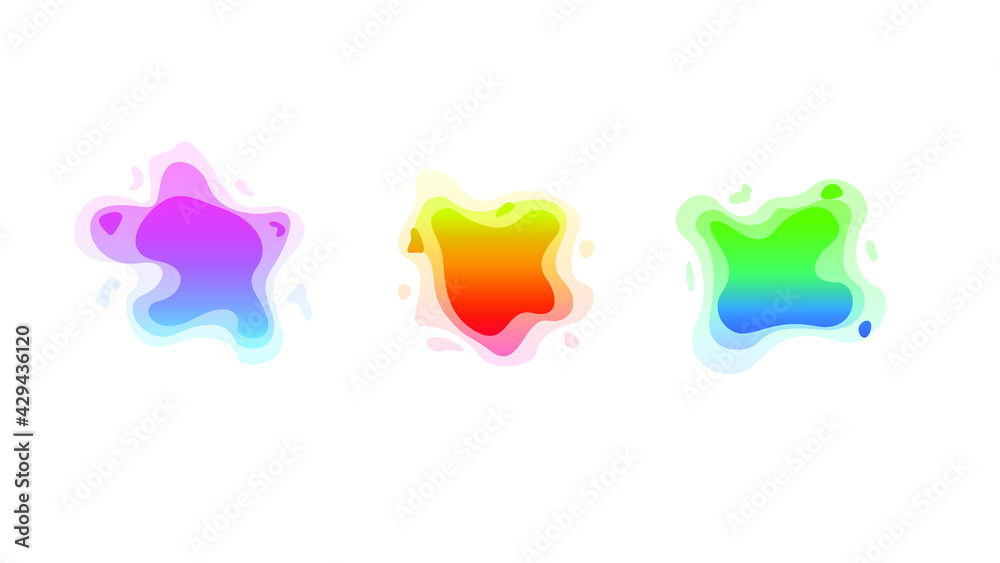 Abstract Set Liquid Color Collection Geometric Shapes Fluid Gradient Dynamic Elements Banner Logo Vector Desgin Style Trendy Abstract Set Liquid Color Collection Geometric Shapes Fluid Gradient Dynamic Elements Banner Logo Vector Desgin Style Trendy