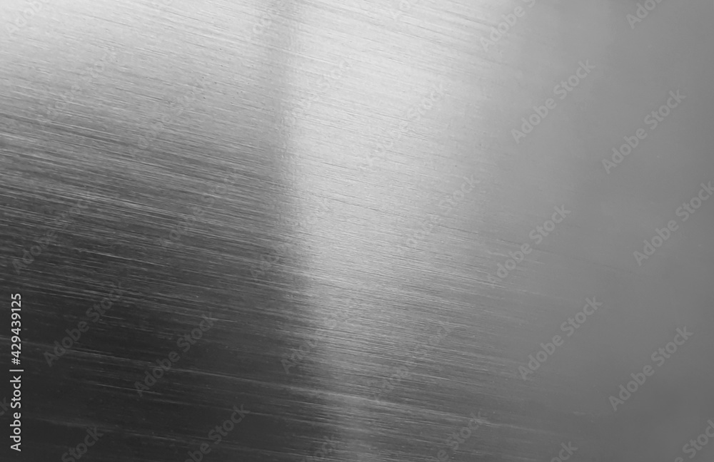 Foto de close up brushed silver metal texture background. abstract