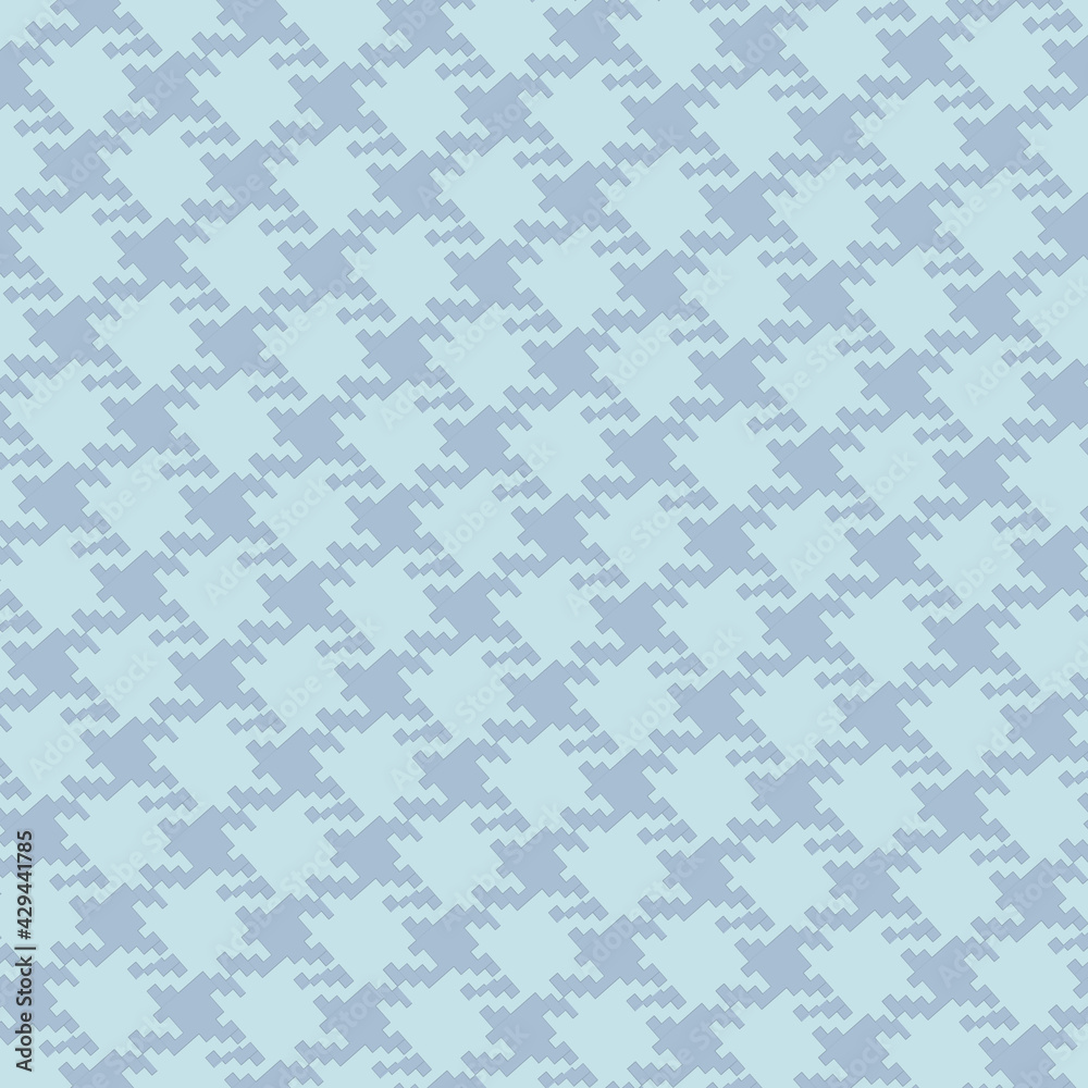 Houndstooth background low contrast blue shades for design elements and patterns.