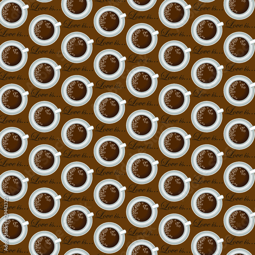 Pattern for coffee lovers. 