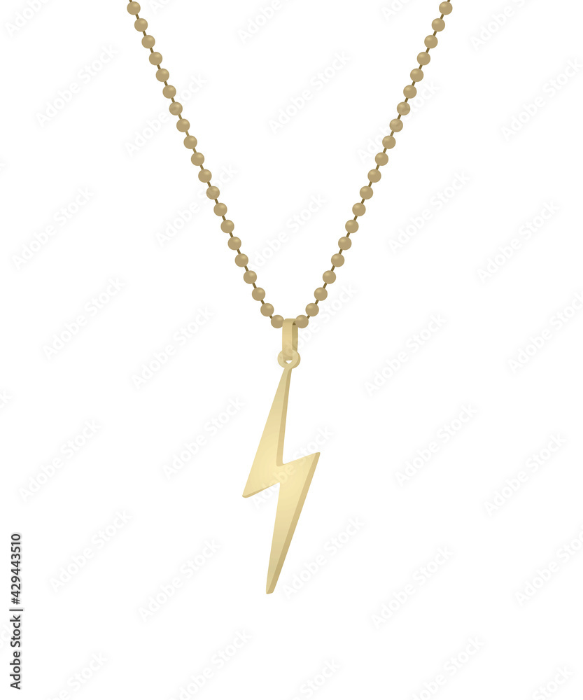 Metal flash chain. vector illustration Metal flash chain. vector illustration