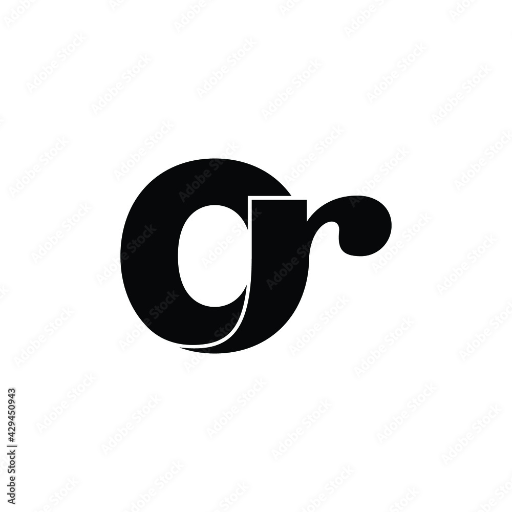 Letter OR simple logo design vector Letter OR simple logo design vector