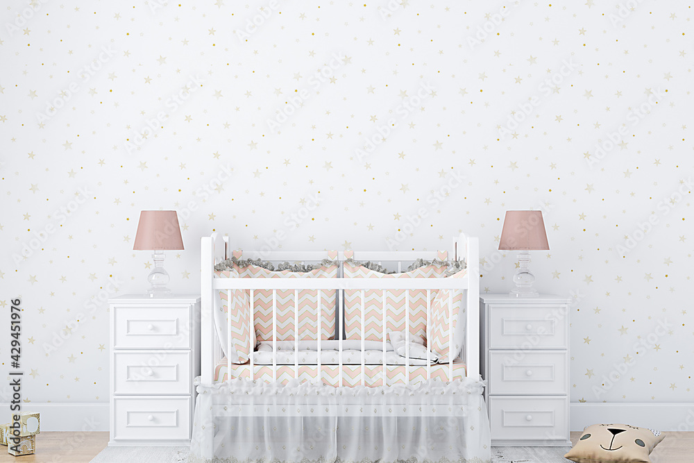 Nursery Room Wall Art Mockup