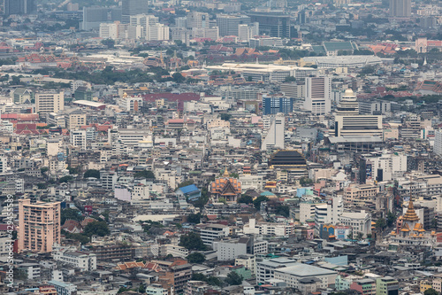 Aerial view of Bangkok from the MahaNakhon building. Saw the old town and the palace far away © AP focus