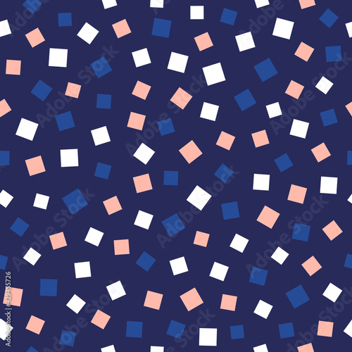 Abstract vector seamless pattern. Abstract contemporary modern trendy vector illustration. Best for polka dot fabric, wallpaper, gift wraps