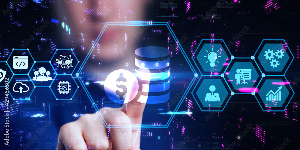 Business, technology, internet and networking concept. Dollar Currency Business. Business, technology, internet and networking concept. Dollar Currency Business.