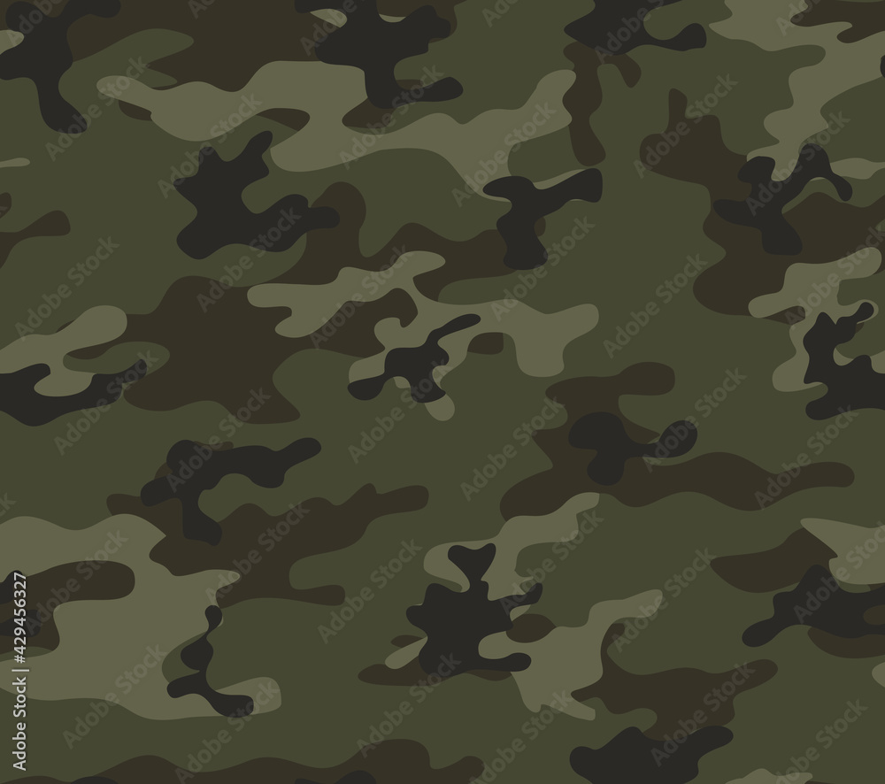 Vector khaki woodland camouflage modern pattern, trendy texture for printing. Ornament Vector khaki woodland camouflage modern pattern, trendy texture for printing. Ornament