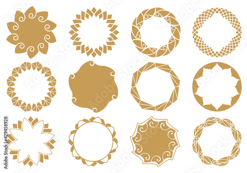 Set of decorative frames. G...