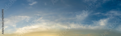 Fototapeta Naklejka Na Ścianę i Meble -  Sunlight with dramatic sky. sunset on dark background.Vivid orange cloud sky.