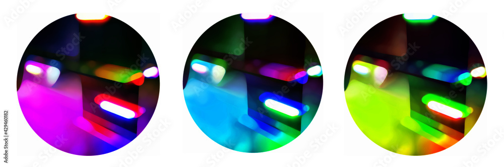 Hintergrund Farbfläche Move, rund