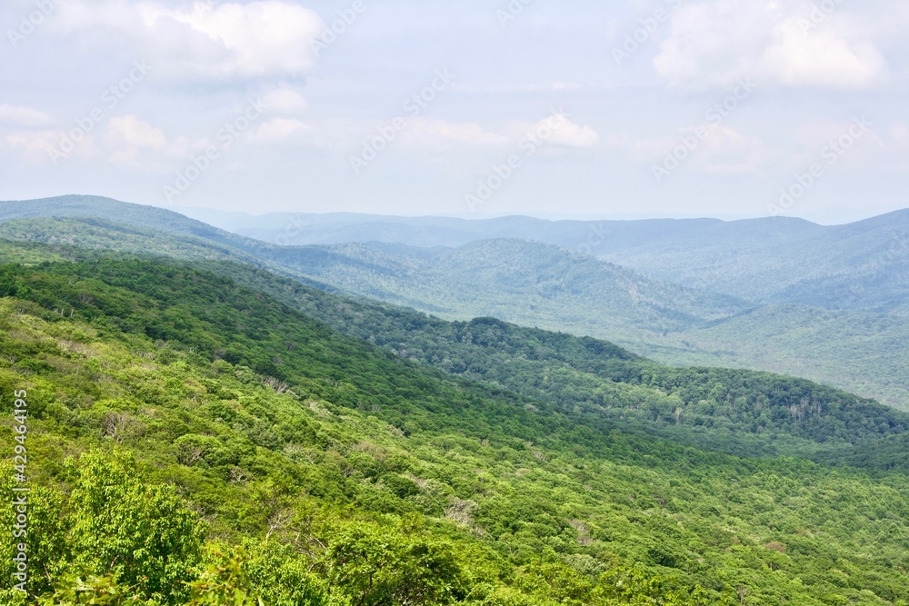 Naklejka premium landscape with sky and clouds