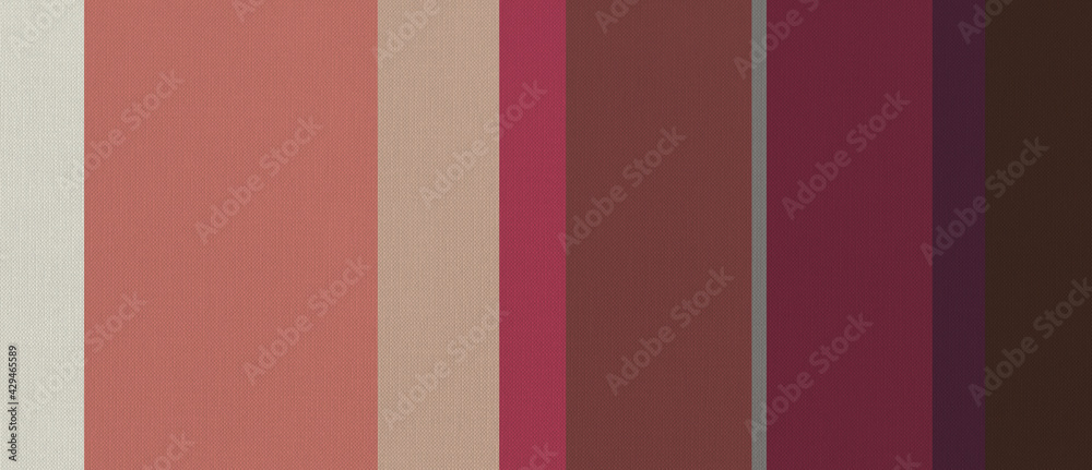 Cotton fabric texture printed with red colored stripes. horizontal banner