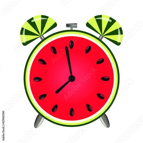 Home watch with a watermelon look.