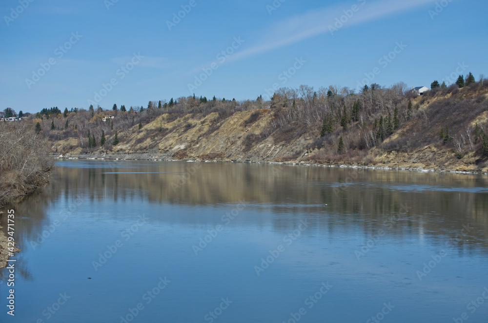 North Saskatchewan River in Early Spring