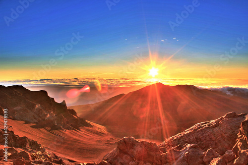 Sunrise over Haleakala National Park