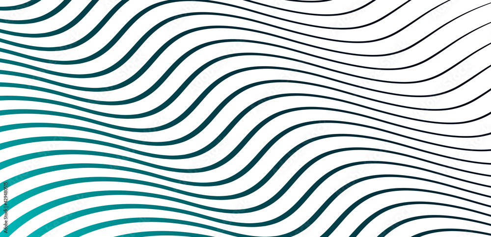 Abstract waves lines background