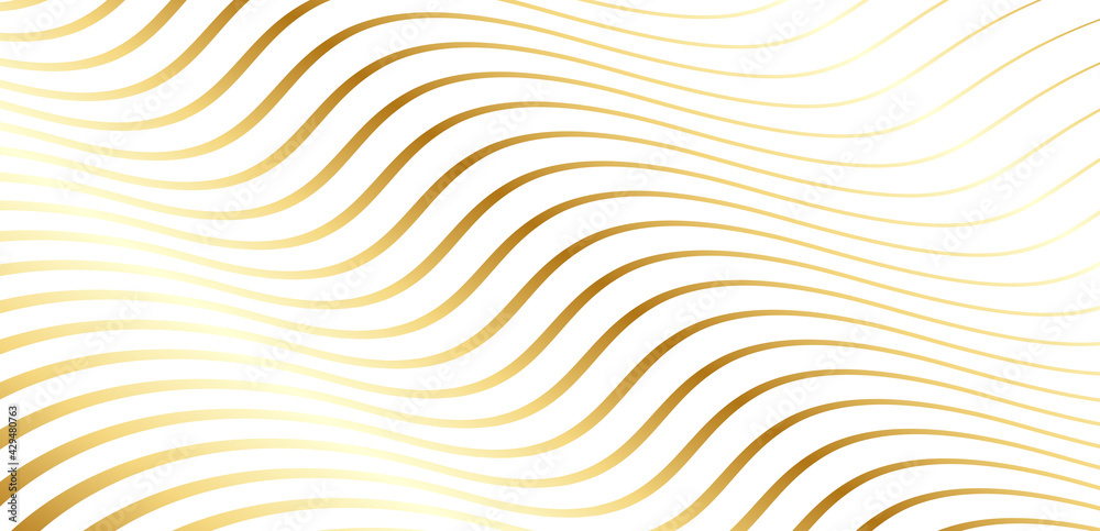 Abstract Gold Wave Background