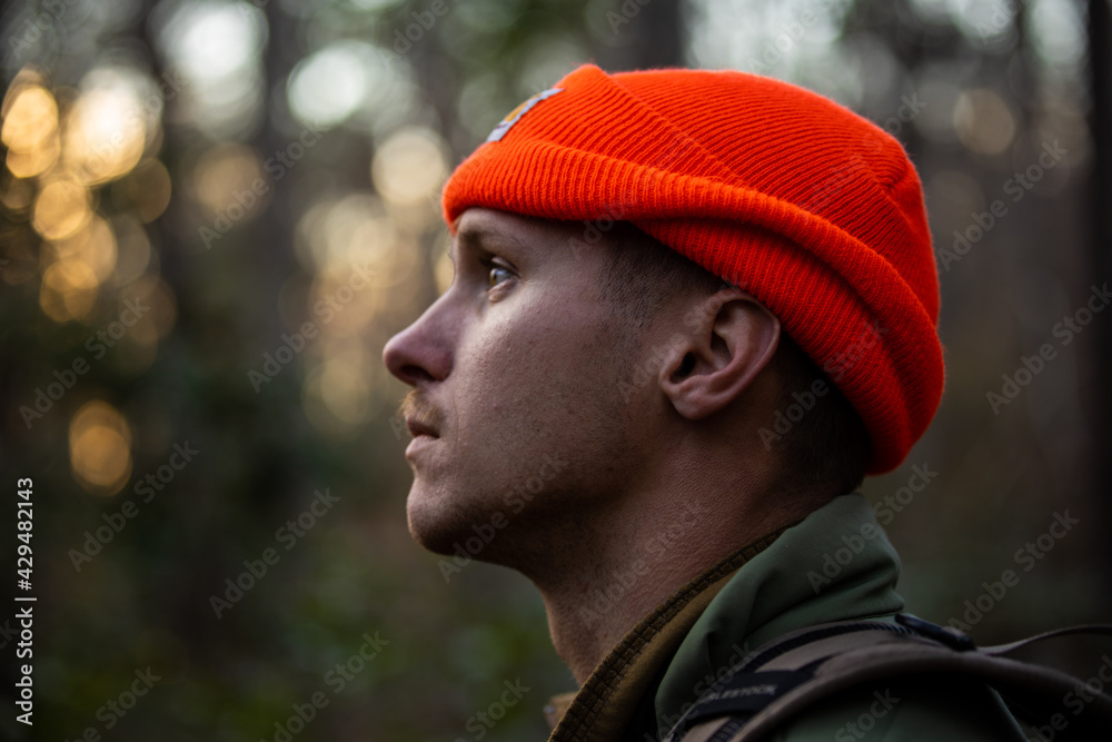 Portrait of Hunter in woods Portrait of Hunter in woods
