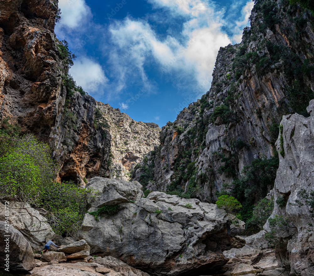 Aktivurlaub auf Mallorca: Wanderung durch den aufregenden Canyon, Schlucht Torrent de Pareis - aufregende Schluchtenkletterei - Panorama