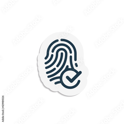 Verified Fingerprint - Sticker