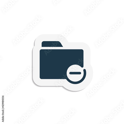 Remove Folder - Sticker