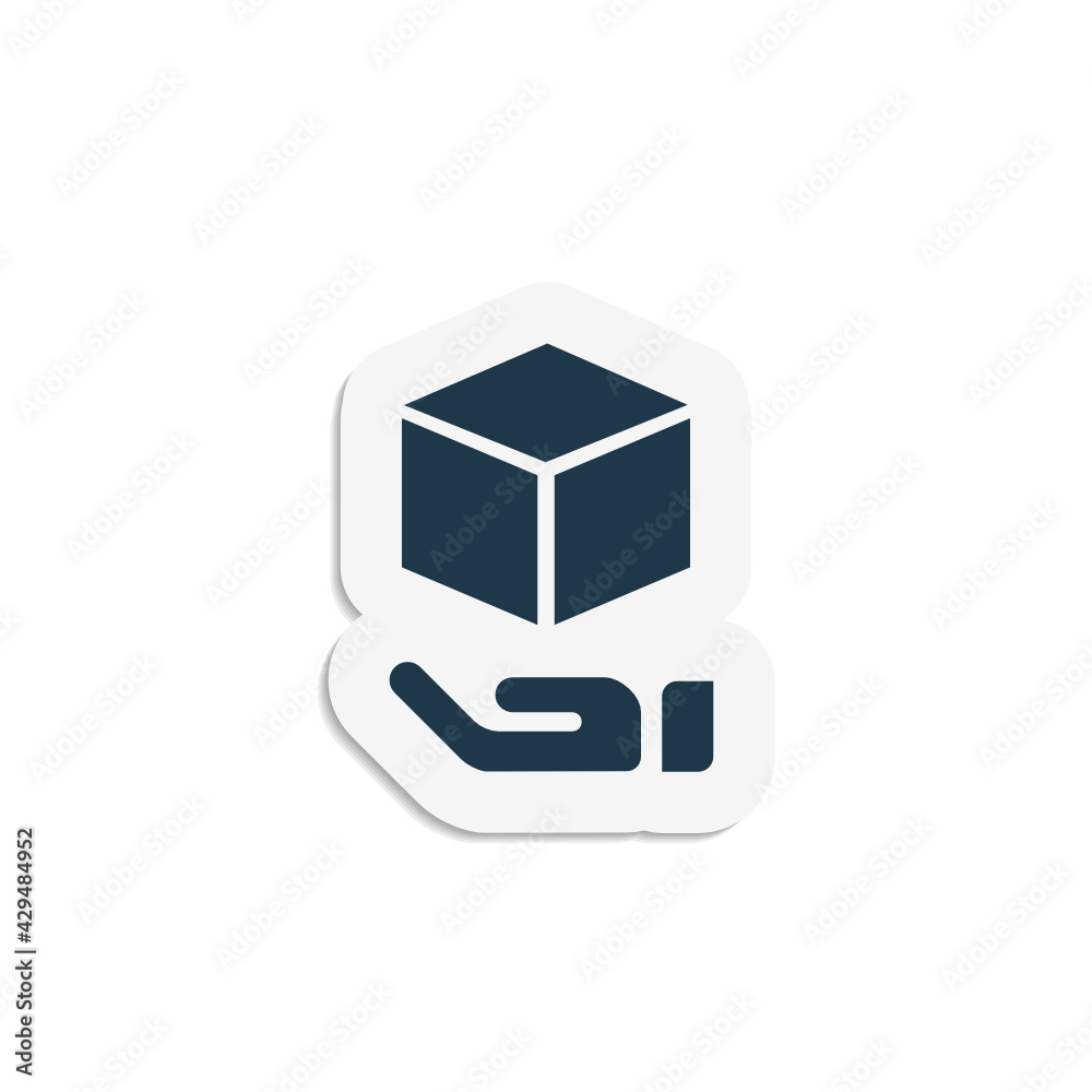 Fototapeta premium Handle With Care - App Icon Button