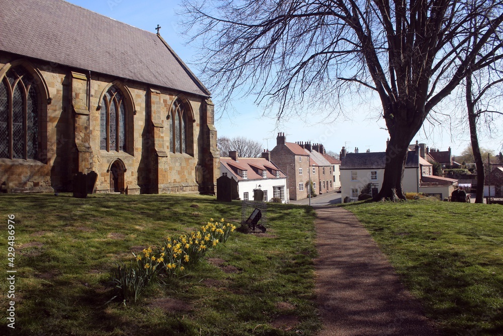 Kilham, East Riding of Yorkshire, from the parish churchyard.