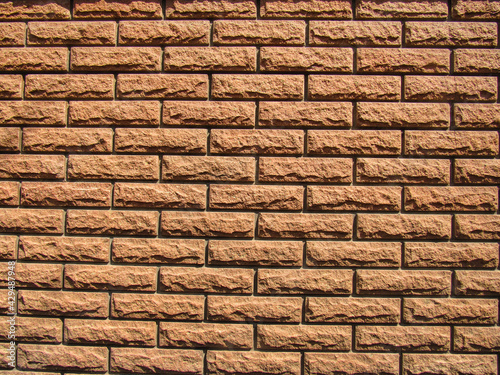 Texture red brick wall