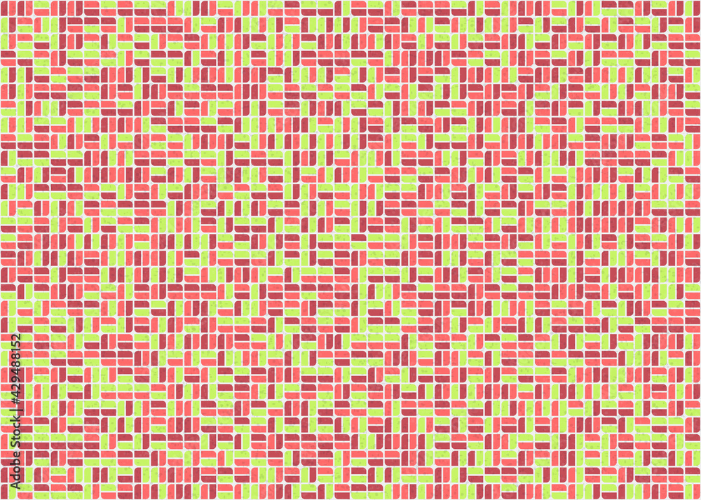 Fototapeta premium Abstract Geometric Pattern generative computational art illustration