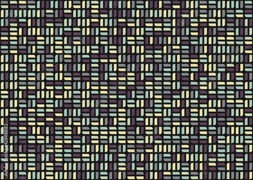 Abstract Geometric Pattern generative computational art illustration