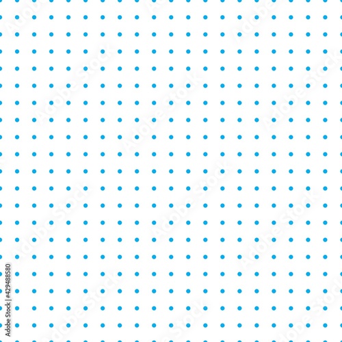 Blue and white Polka Dot seamless pattern. Vector background.