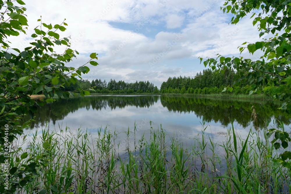 Ecologically clean landscape of Belarusian open spaces