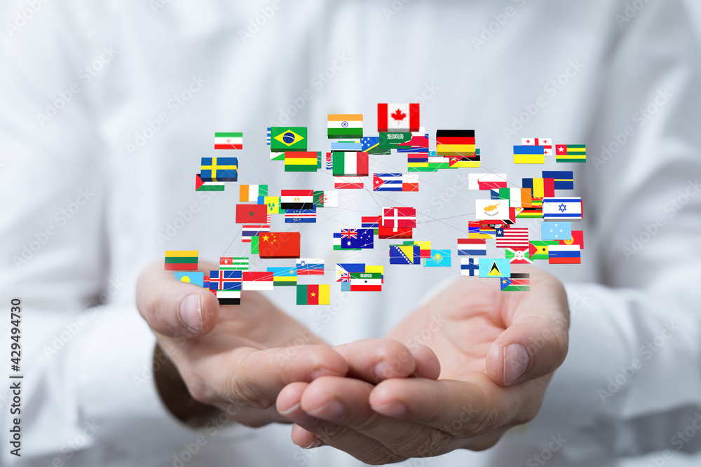 National flags of the countries 3d National flags of the countries 3d