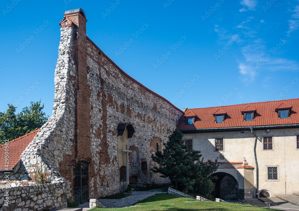 Ściana klasztoru w Tyńcu