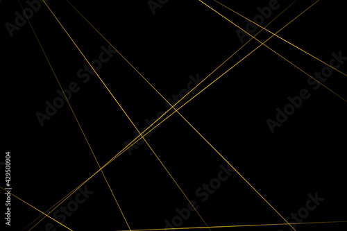 Abstract black with gold lines, triangles background modern design. Vector illustration EPS 10.