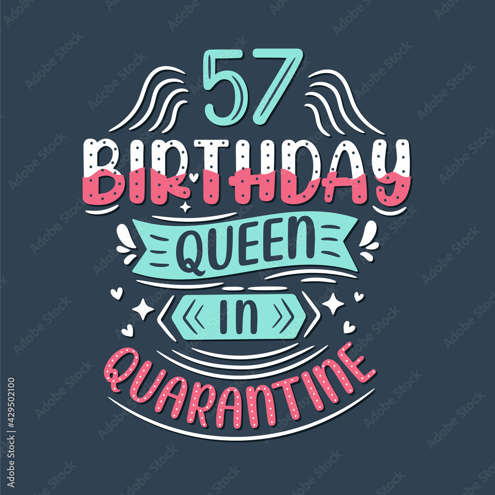 It's my 57 Quarantine birthday. 57 years birthday celebration in Quarantine.