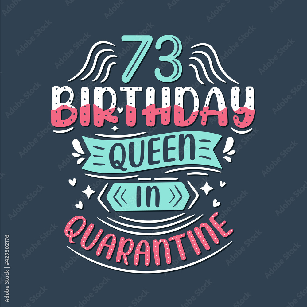 It's my 73 Quarantine birthday. 73 years birthday celebration in Quarantine.