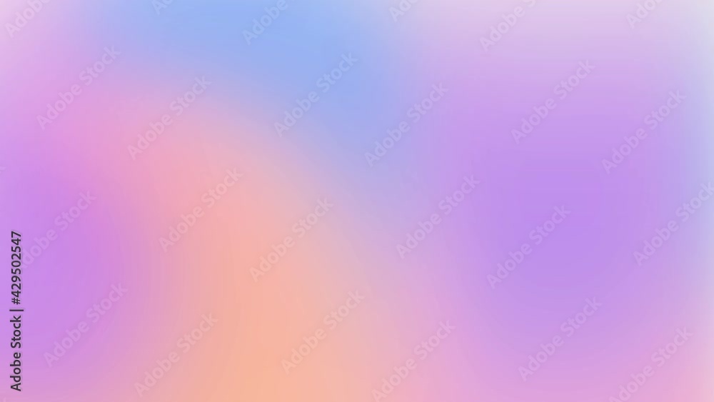Animated abstract beautiful light gradient purple blue pink colored blurred background.