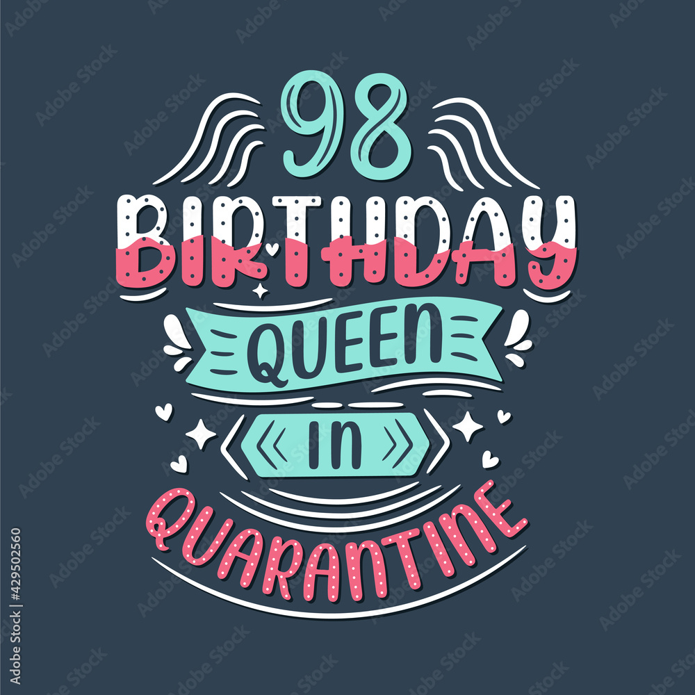 It's my 98 Quarantine birthday. 98 years birthday celebration in Quarantine.