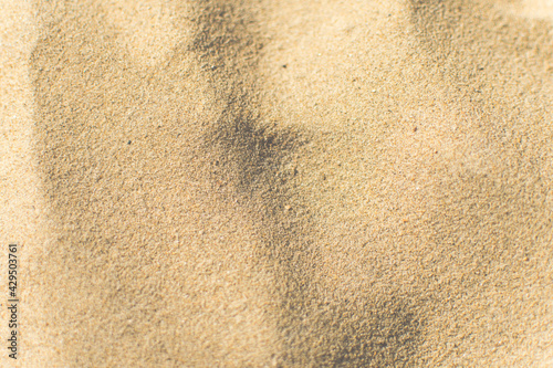 sable fin de plage en été