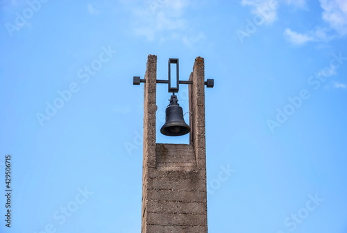 Khatyn bell - a symbol of the Belarusian village burned down by the fascists photo